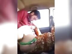 Desi Bhabhi cheating in Car with young caught pakistani aunt